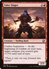 Valor Singer Foil 165 Adventures In The Forgotten Realms Afr Mtg Magic