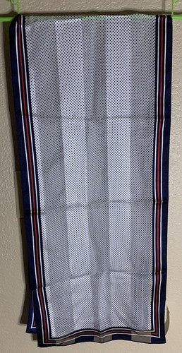 Cejon langer Kopf Halstuch - 100% Polyester Druck neu mit Etikett rot weiß blau - Bild 1 von 3