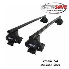 Thule Steel Squarebar Evo Roof Bars Set To Fit Volvo C40 Recharge 2022 Lockable Thule Steel Squarebar Evo Roof Bars Set To Fit Volvo C40 Recharge 2022 Lockable