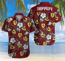 Ferr ari Tropical Flower Hawaiian Shirt, Shirt 2025 Size S-5XL