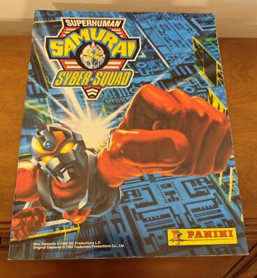 Panini Superhuman Samurai Syber-Squad Sticker Album  vollständig Stickeralbum 