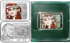 2010 Armenia Large Silver Color Proof 100 Dram/ Famous Painters-Axentowicz