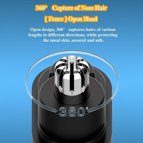 No Nasal Injuries Nose Hair Trimmer Rechargeable Nose Hair Tool - Picture 4 of 17
