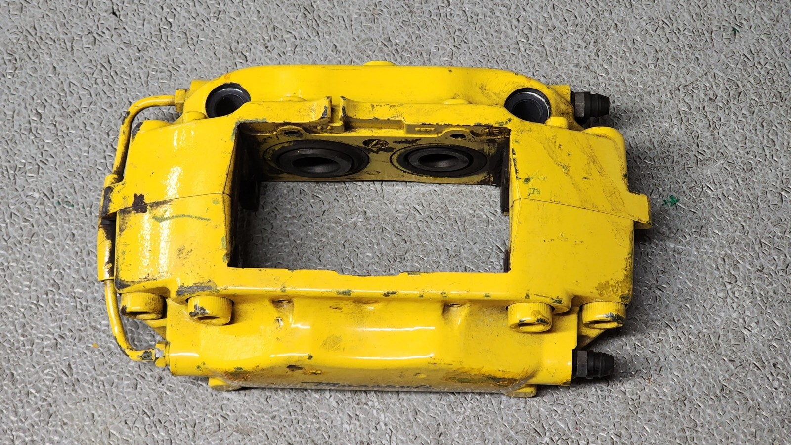 03-12 QUATTROPORTE Yellow OEM Brembo Brake Caliper 4 PISTON SINGLE USED