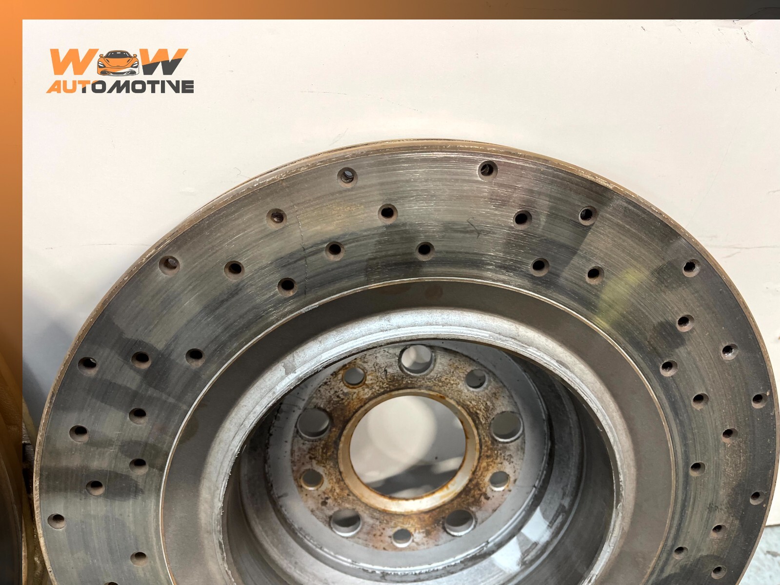 14-17 MASERATI GHIBLI REAR RIGHT AND LEFT BRAKE ROTOR DISC PAIR SET OEM