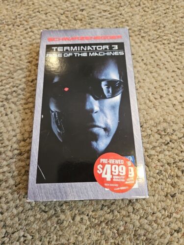 Terminator 3: Rise of The Machines VHS 2003 (Old Blockbuster Tape)