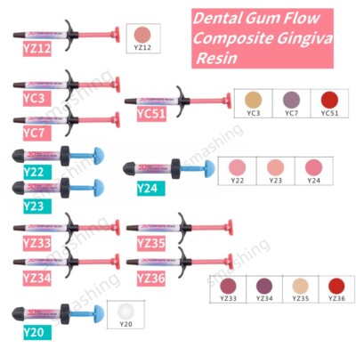 Gingiva Resin Dental Beautiful Gum Composite Highly 3D Aesthetic Light Cure