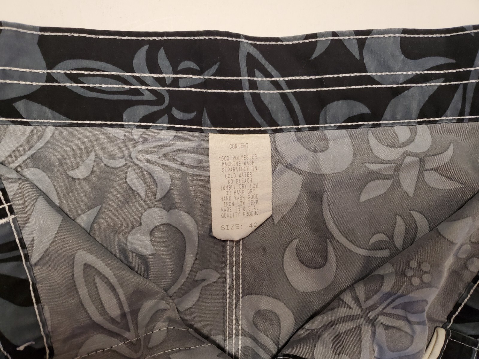 MAKO Men's Board Shorts Size 42 Black and Gray Flames and Flowers eBay