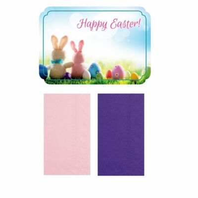  Happy Easter  Paper Placemats and Napkins Combo Pack - Set of 8