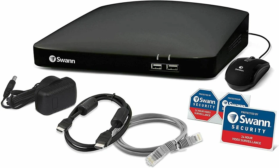 Swann DVR 4680 4 8 Channel 1080p Full HD 1080MSFB FLASHLIGHT 2TB HDD CCTV Kit 