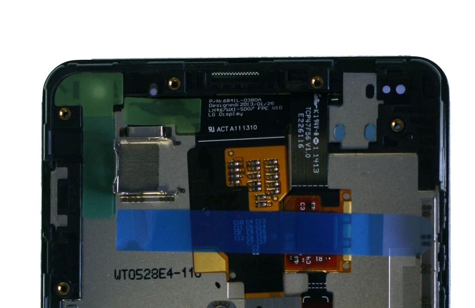 GENUINE LG E975 Optimus G LCD and Touchscreen Assembly Black (ACQ86366901) - Image 2 of 4