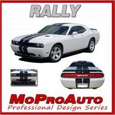2011-2014 For Dodge Challenger Racing Stripes 3m Pro Vinyl Graphics Rally Decal