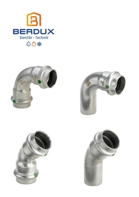 Viega INOX Pressfitting Starterset 40 STÜCK 18mm Bögen 90° 45° Installation