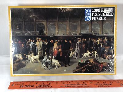 Schmid Train Dog Jigsaw Puzzle Going North Kings Cross Station 1000 90222 Sealed