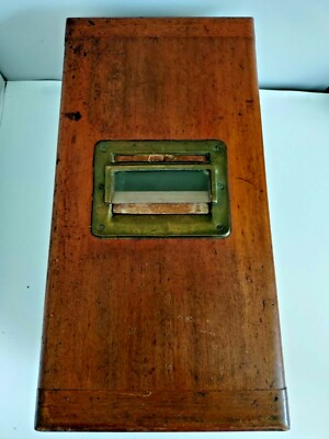 Antique Vintage Wood Cash Register Till Box w Bell Drawer