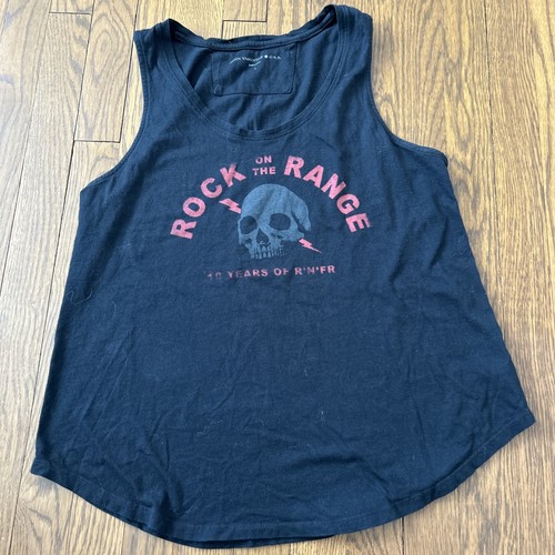 John Varvatos, Rock on the Range John Varvatos 2 Sided USA Sleeveless T shirt Women Lg 10 Year