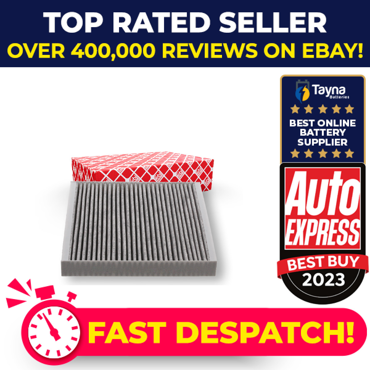 Pollen / Cabin Filter fits HONDA CR-V 2.4 2006 on 80291SNKA01 80292SEA508 Febi