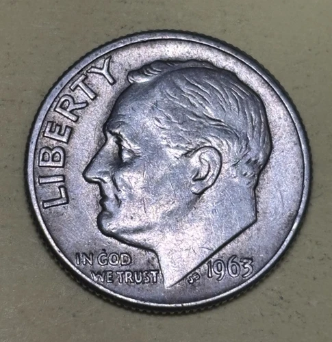 1963-D Roosevelt Dime — photo from another recent sale