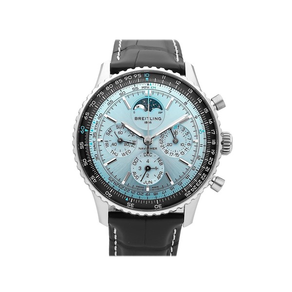 Breitling Navitimer B19 Chrono Perpetual Cal. Stahl Platin Uhr PB1920251C1P1