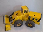 Vintage Mighty Tonka Diesel Front End Loader 1970's Pressed Steel Yellow