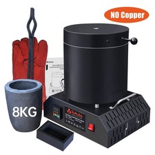 1800W Electric Aluminum Melting Furnace 8KG Crucible for Scrap Metal Recycle