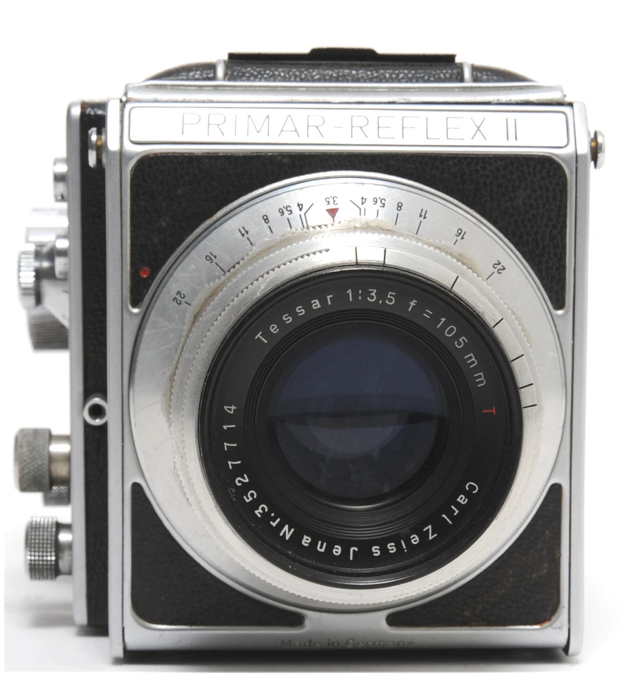 Bentzin Primar-Reflex II SLR 6x6cm with Zeiss Tessar 3,5/10.5cm Shutter NOTWORK - Bild 2 von 4