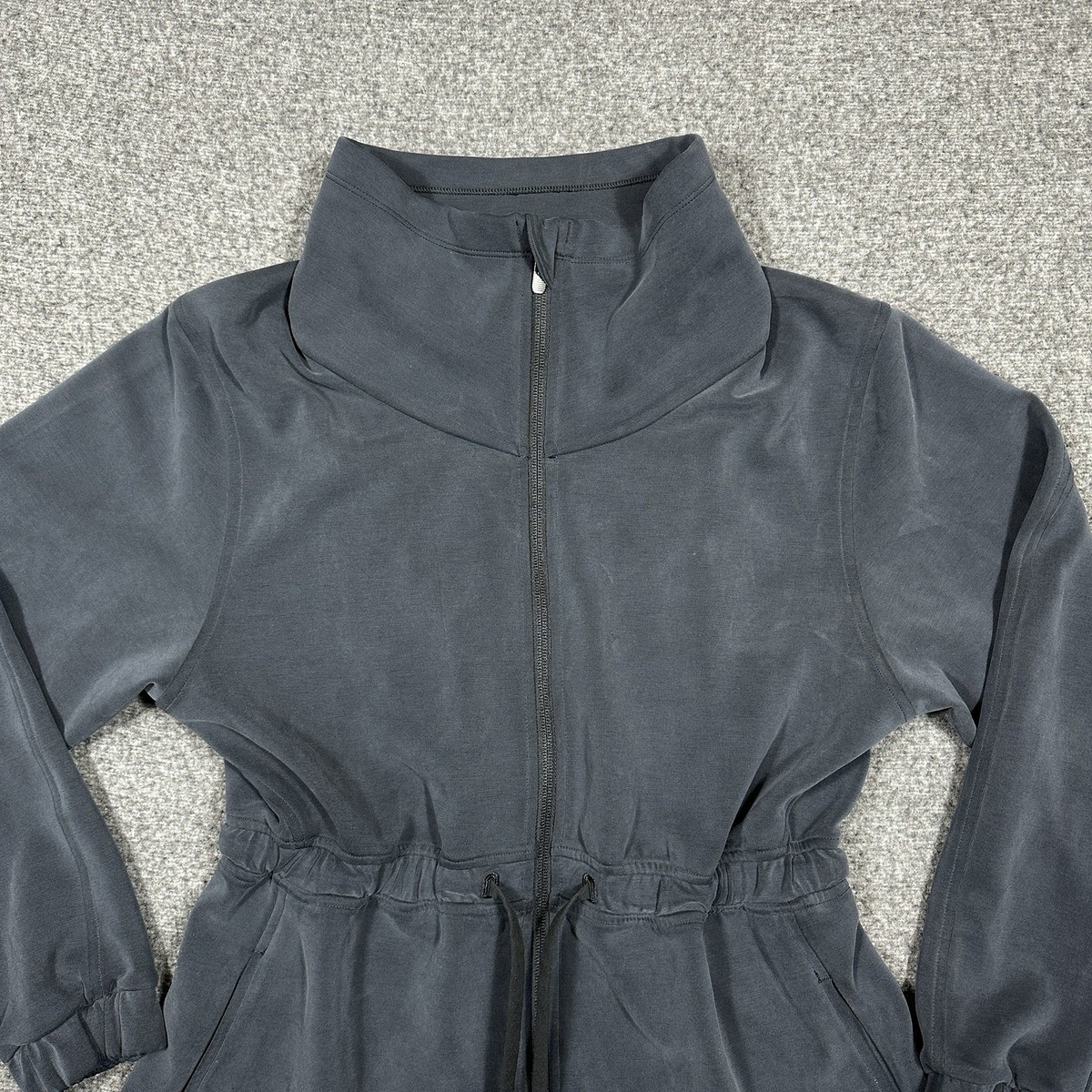 Lululemon Softstreme Cinch-Waist Full-Zip Jacket Dark Gray Women's