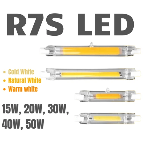 R7S LED Bulb 220V Halogen Replacement Energy Saving Light 15W-50W - Image 2 of 4