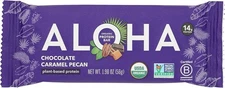 (Free Duty Tax) Aloha Organic Chocolate Caramel Pecan Bar, 1.98 OZ