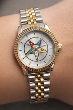 Women’s Order of the Eastern Star OES Watch - Two-Tone Gold Silver 