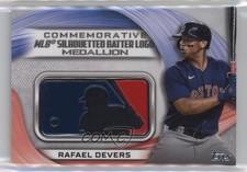 2022 Topps Series 1 MLB Logo Medallion Commemorative Relics Rafael Devers 07ke