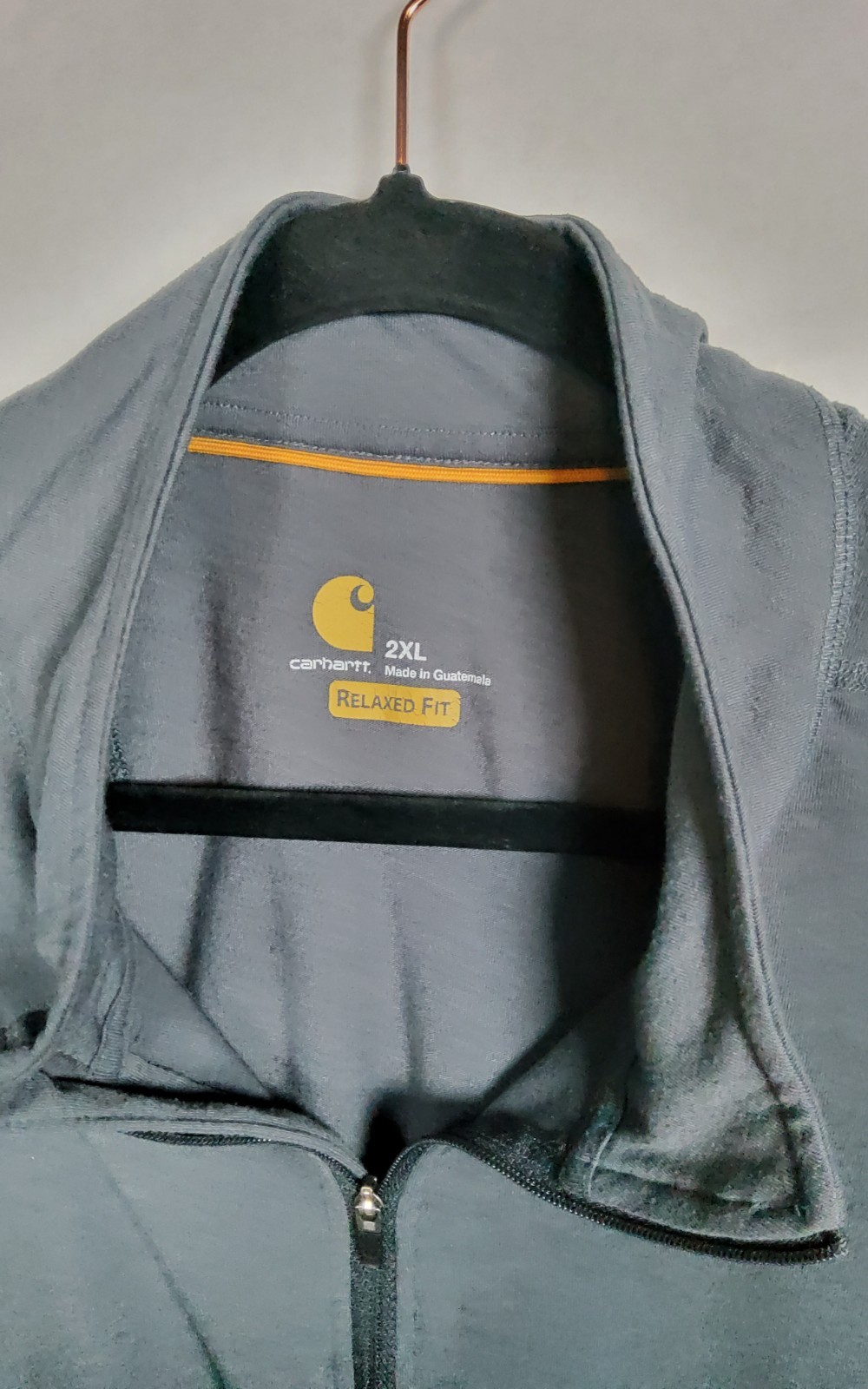 Carhartt Men's Pullover 1/4 Zip Shirt Force Extremes Size 2XL Relaxed Fit Gray thumbnail 3