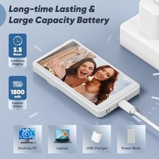 Vlog Selfie Monitor Screen, Wireless Back Camera Monitor for Iphone Android, M
