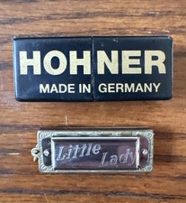 Vintage HOHNER Harmonica  Little Lady  w/ Box Made in Germany 