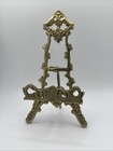 Vintage Baroque Brass Table Top Easel 6” Chain Intact — photo 10