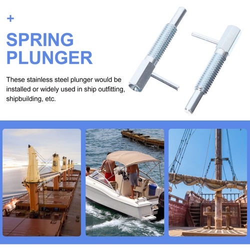 2 Pcs Self-locking Telescopic Pin Metal Spring Plunger Catch Indexing - Bild 7 von 10