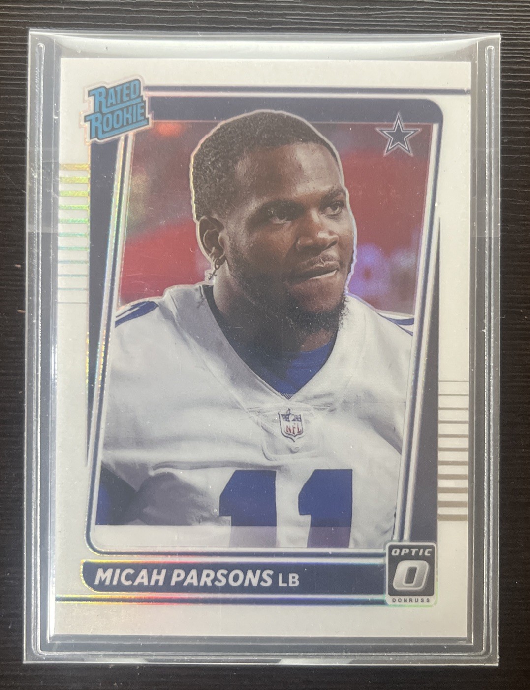 2021 Donruss Optic Football Micah Parsons Holo Variation Rated Rookie SP