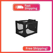 30 x 21 x 21 Inch Collapsible Soft Dog Crate for Dogs Up to 50 lbs, Portable Tra