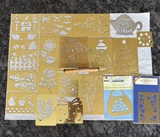 Lot of 20 Lasting Impressions,Lynell Harlow  Darice Brass Stencils With Stylus