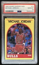 1989-90 Hoops Superstars Michael Jordan #12 Bulls PSA 10 GEM MINT