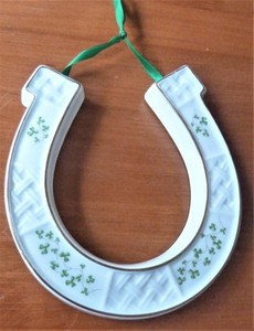 Royal Tara Fine Bone China IRELAND HANDMADE GALWAY HORSE SHOE SHAMROCKS