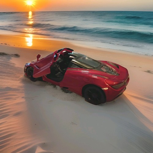 McLaren 720S Red Kinsmart Maßstab 1:36 Diecast  - Bild 2 von 5
