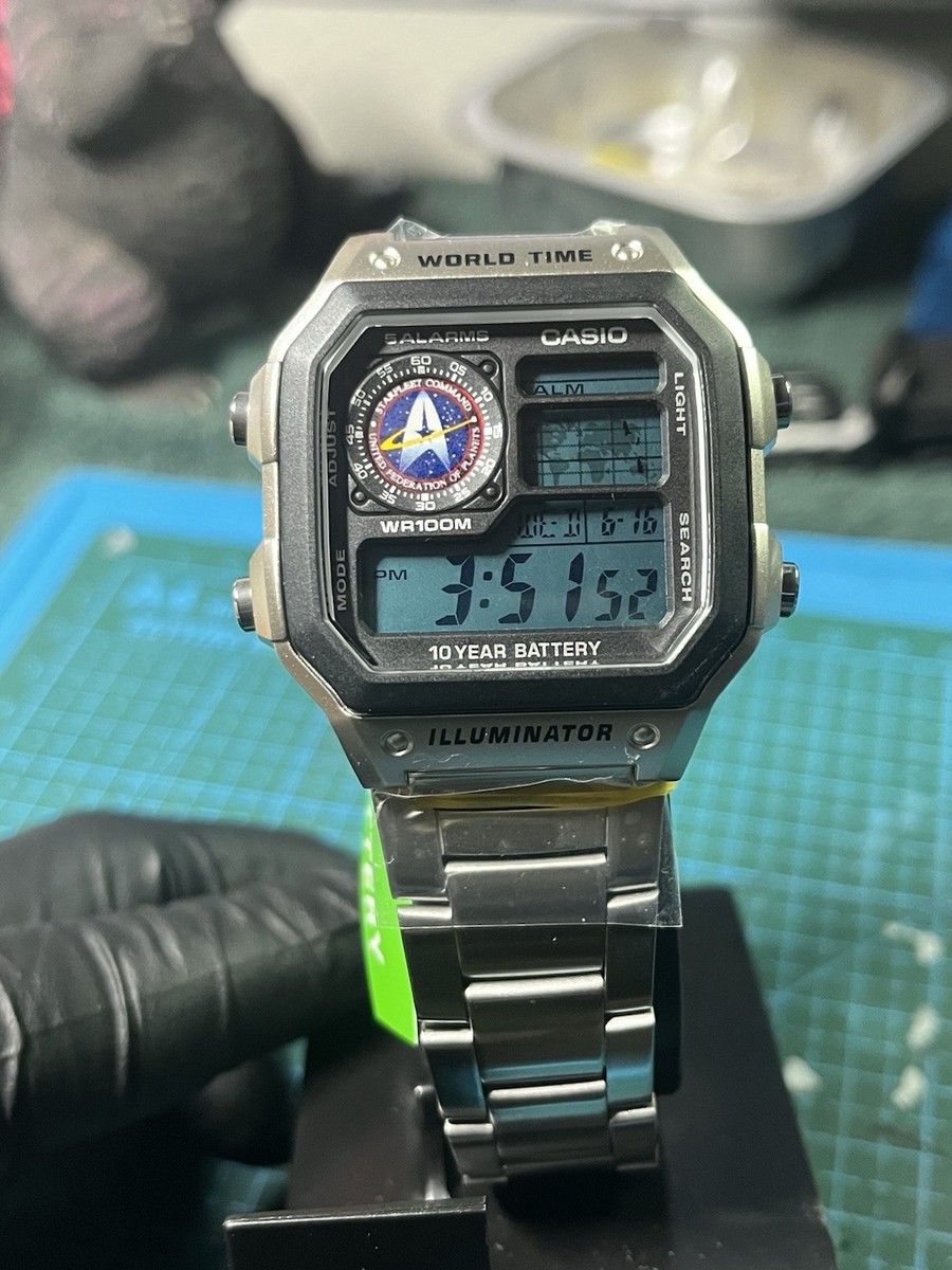 Casio Orologio Digitale Uomo Orologio Da Polso Casio WS-1700H-1AVEF Per Uomo, Digitale, In Silicone Nero, Con Cronometro, Fasi Lunari E Maree Casio G Shock Uomo