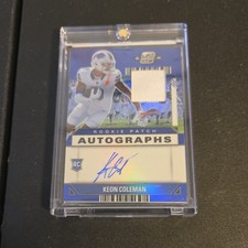 2024 Panini Contenders Optic Keon Coleman Rookie Patch Auto #RPA-KCN Blue 50/50 