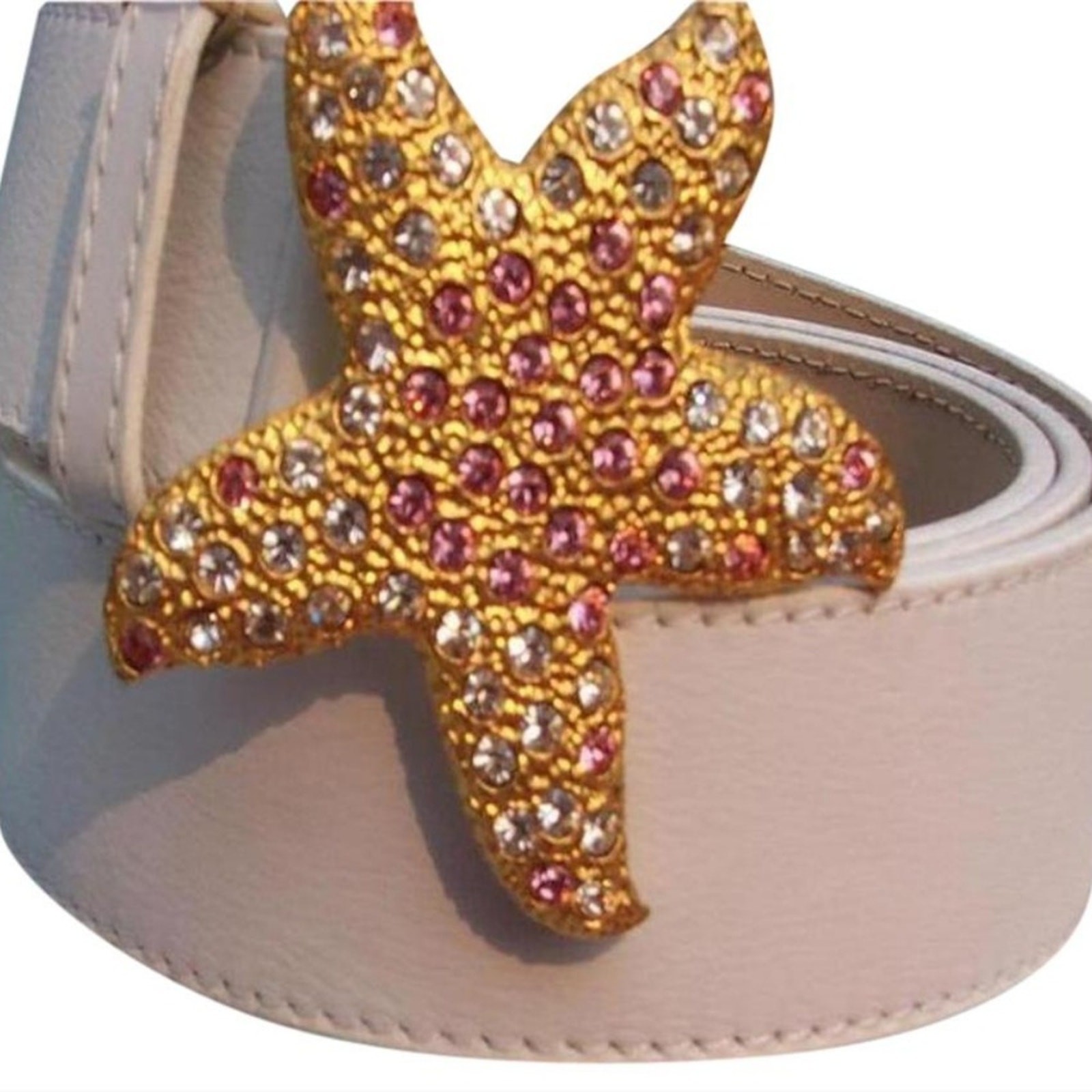 Donald Pliner Rhinestone White Leather 3 display picture 3