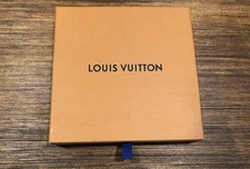 Louis Vuitton Orange Empty Box w Drawer Opening New Gift Card 7.75 x 7.75 x 1.5”