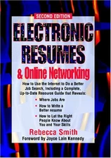 ELECTRONIC RESUMES & ONLINE MARKETING,: SECOND EDITION By Rebecca Smith *VG+*