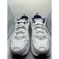 Scarpe da ginnastica Nike Air Monarch IV bianche in pelle navy sneakers uomo 11
