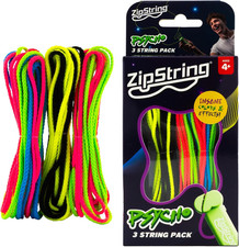 Pack of 3 Lasso String Shooter Loop Toy Handheld Zip Rope Launcher Propeller Toy