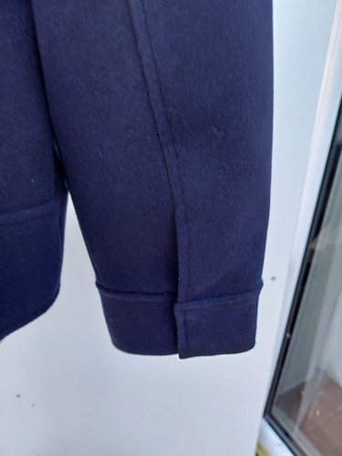 Denim & Co Jacket Melton Feel Funnel Neck Jacket Navy D&Co New Tags Size Large - Picture 3 of 6
